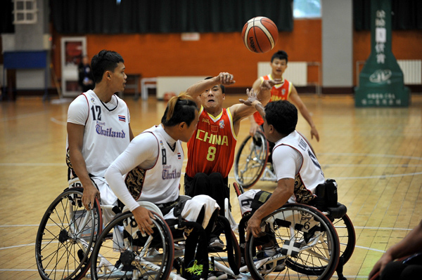 中國男子輪椅籃球隊。（攝影：劉洪安）