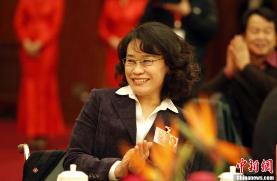 資料圖：全國政協委員、中國殘疾人聯合會主席張海迪。中新網記者 張宇 攝